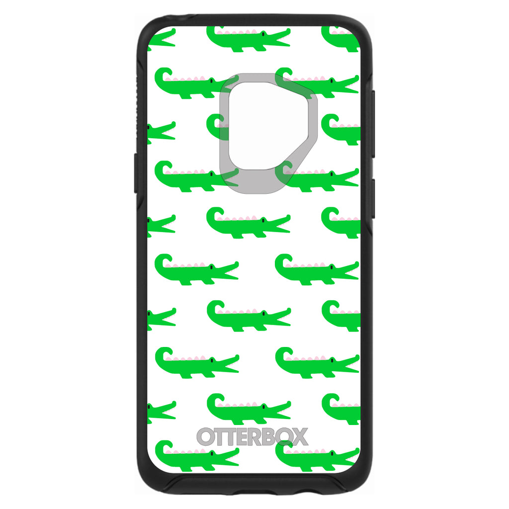 Green White Alligators OtterBox Symmetry Case for iPhone & Galaxy, view 8