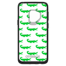 DistinctInk™ OtterBox Symmetry Series Case for Apple iPhone / Samsung Galaxy / Google Pixel - Green White Alligators