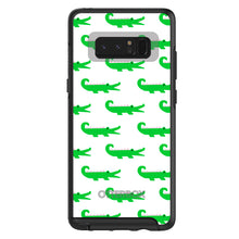 DistinctInk™ OtterBox Symmetry Series Case for Apple iPhone / Samsung Galaxy / Google Pixel - Green White Alligators