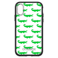 DistinctInk™ OtterBox Symmetry Series Case for Apple iPhone / Samsung Galaxy / Google Pixel - Green White Alligators