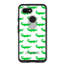 DistinctInk™ OtterBox Symmetry Series Case for Apple iPhone / Samsung Galaxy / Google Pixel - Green White Alligators