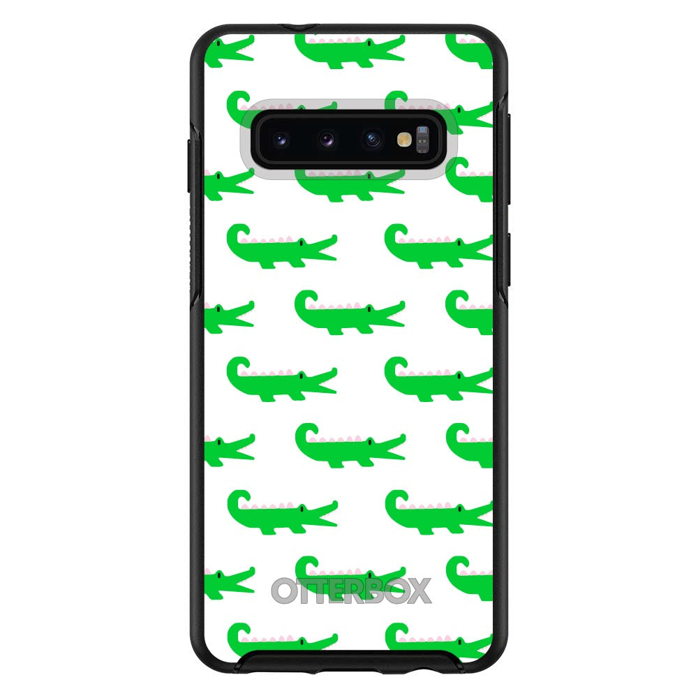 Green White Alligators OtterBox Symmetry Case for iPhone & Galaxy, view 6
