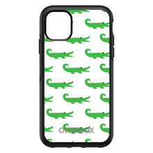 DistinctInk™ OtterBox Symmetry Series Case for Apple iPhone / Samsung Galaxy / Google Pixel - Green White Alligators