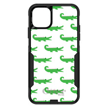 DistinctInk™ OtterBox Commuter Series Case for Apple iPhone or Samsung Galaxy - Green White Alligators