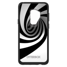 DistinctInk™ OtterBox Symmetry Series Case for Apple iPhone / Samsung Galaxy / Google Pixel - Black White Swirl Vortex Geometric