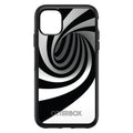 Black White Swirl Vortex Geometric OtterBox Symmetry Case for iPhone & Galaxy