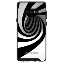 DistinctInk™ OtterBox Symmetry Series Case for Apple iPhone / Samsung Galaxy / Google Pixel - Black White Swirl Vortex Geometric