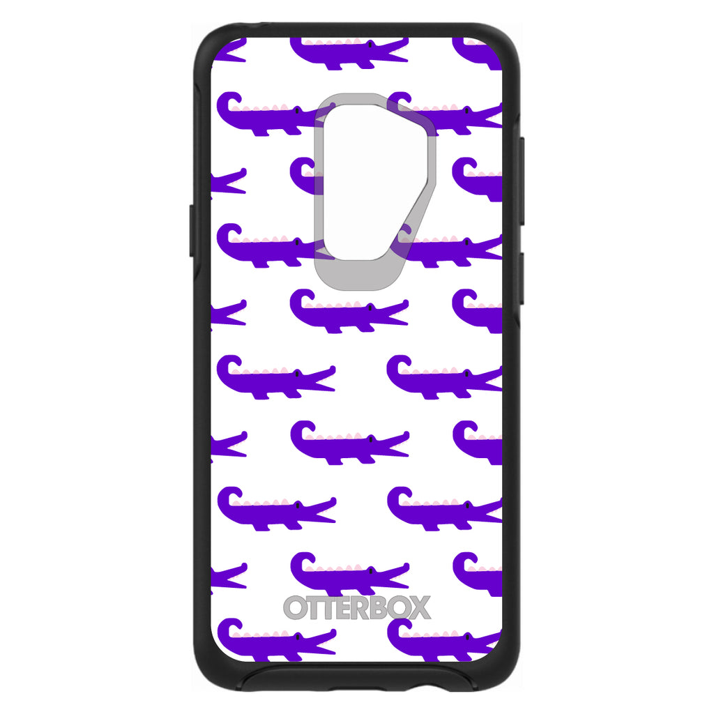 Purple White Alligators OtterBox Symmetry Case for iPhone & Galaxy, view 9