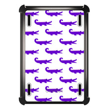 DistinctInk™ OtterBox Defender Series Case for Apple iPad / iPad Pro / iPad Air / iPad Mini - Purple White Alligators