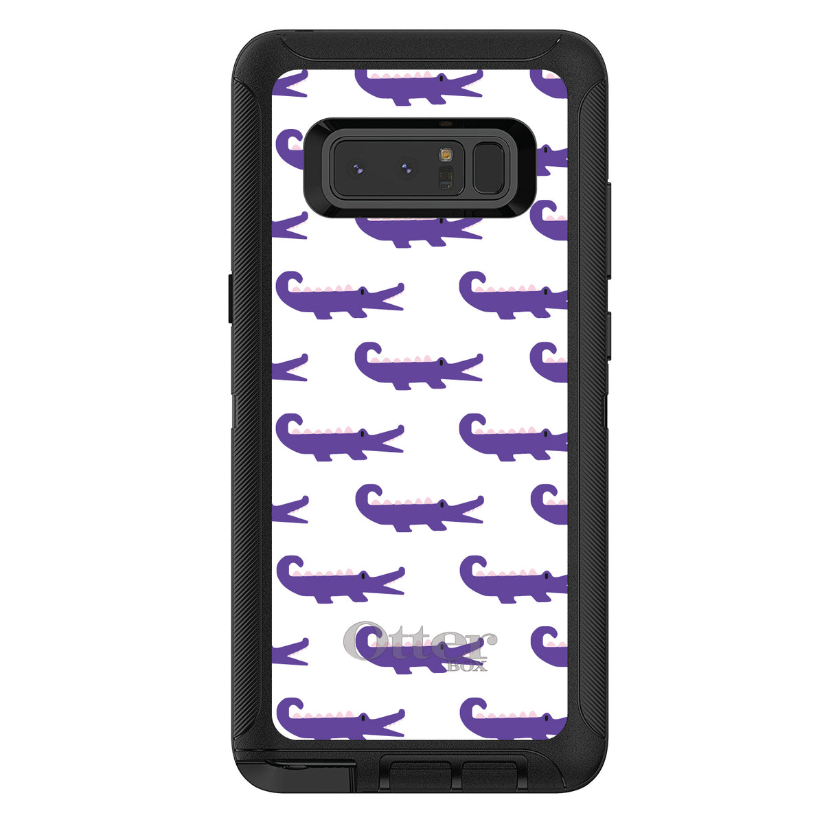 Purple White Alligators OtterBox Defender Case for iPhone & Galaxy, view 17