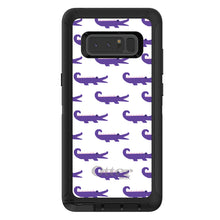 DistinctInk™ OtterBox Defender Series Case for Apple iPhone / Samsung Galaxy / Google Pixel - Purple White Alligators