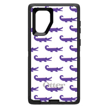 DistinctInk™ OtterBox Defender Series Case for Apple iPhone / Samsung Galaxy / Google Pixel - Purple White Alligators