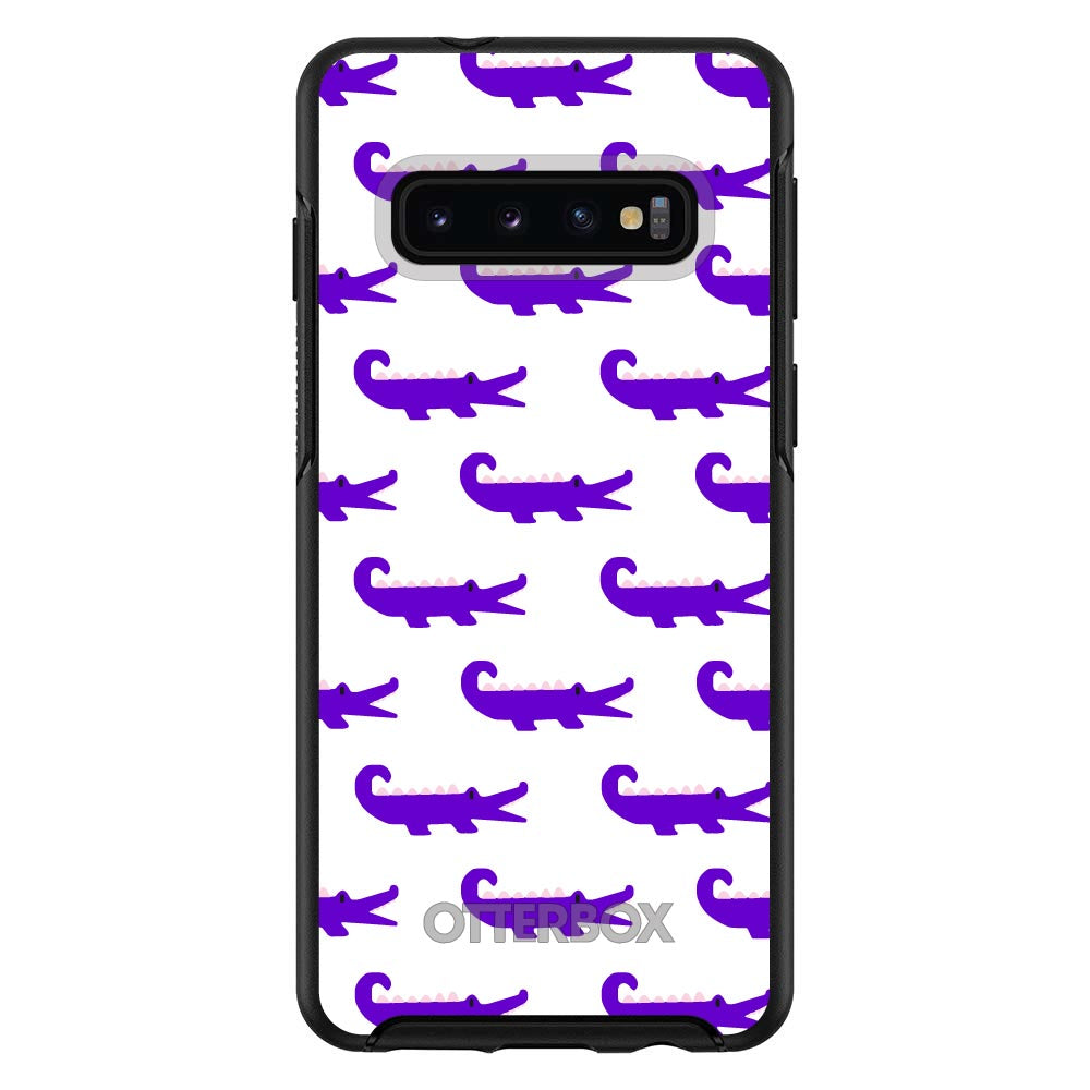Purple White Alligators OtterBox Symmetry Case for iPhone & Galaxy, view 6