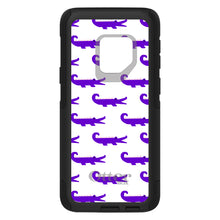 DistinctInk™ OtterBox Commuter Series Case for Apple iPhone or Samsung Galaxy - Purple White Alligators