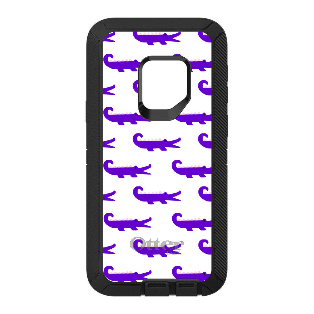 Purple White Alligators OtterBox Defender Case for iPhone & Galaxy, view 11