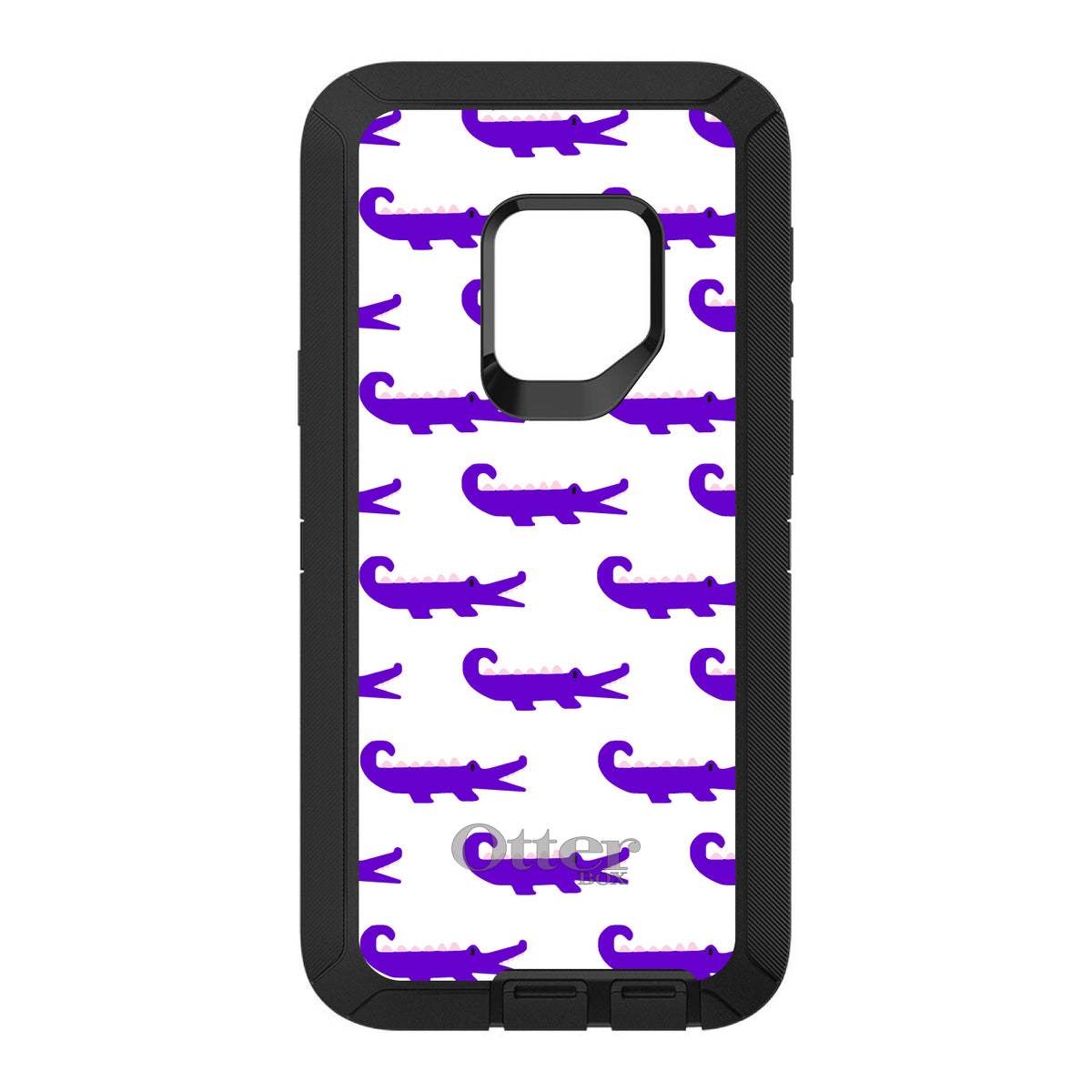 Purple White Alligators OtterBox Defender Case for iPhone & Galaxy, view 11