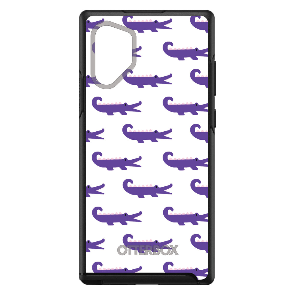 Purple White Alligators OtterBox Symmetry Case for iPhone & Galaxy, view 12