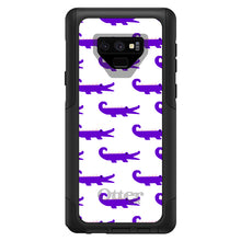 DistinctInk™ OtterBox Commuter Series Case for Apple iPhone or Samsung Galaxy - Purple White Alligators