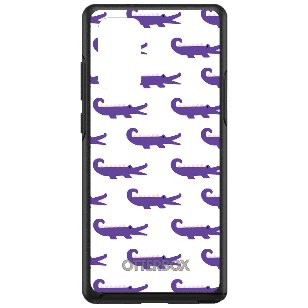 Purple White Alligators OtterBox Symmetry Case for iPhone & Galaxy, view 10