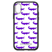 DistinctInk™ OtterBox Symmetry Series Case for Apple iPhone / Samsung Galaxy / Google Pixel - Purple White Alligators