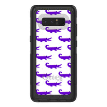 DistinctInk™ OtterBox Commuter Series Case for Apple iPhone or Samsung Galaxy - Purple White Alligators