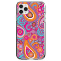 Pink Blue Orange Paisley Clear Shockproof iPhone Case