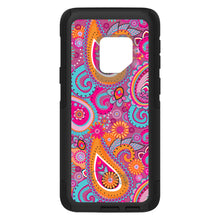 DistinctInk™ OtterBox Commuter Series Case for Apple iPhone or Samsung Galaxy - Pink Blue Orange Paisley