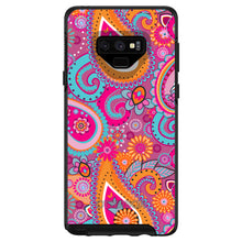 DistinctInk™ OtterBox Symmetry Series Case for Apple iPhone / Samsung Galaxy / Google Pixel - Pink Blue Orange Paisley