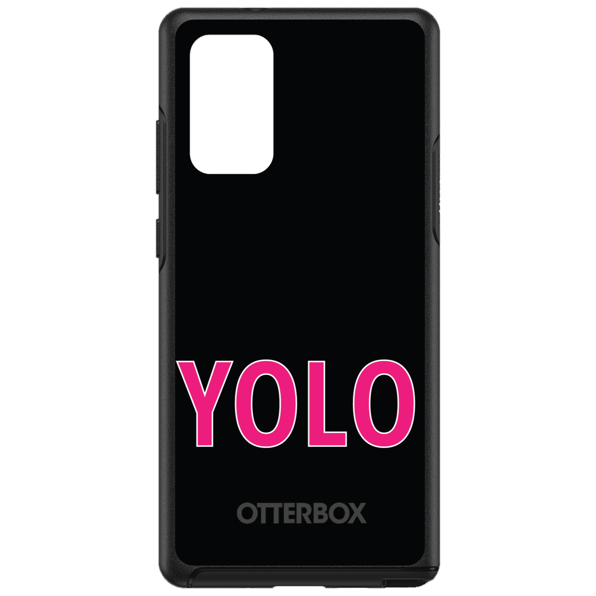 Black Pink YOLO OtterBox Symmetry Case for iPhone & Galaxy, view 10