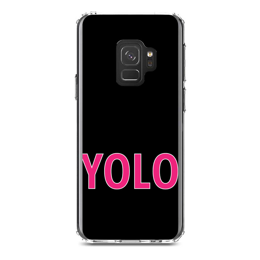 Black Pink YOLO Clear Shockproof iPhone Case, view 19