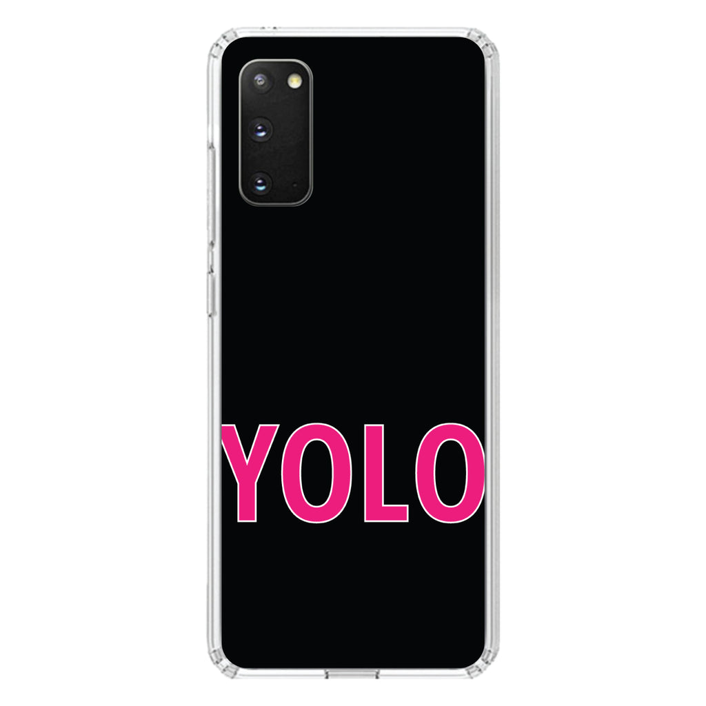 Black Pink YOLO Clear Shockproof iPhone Case, view 15