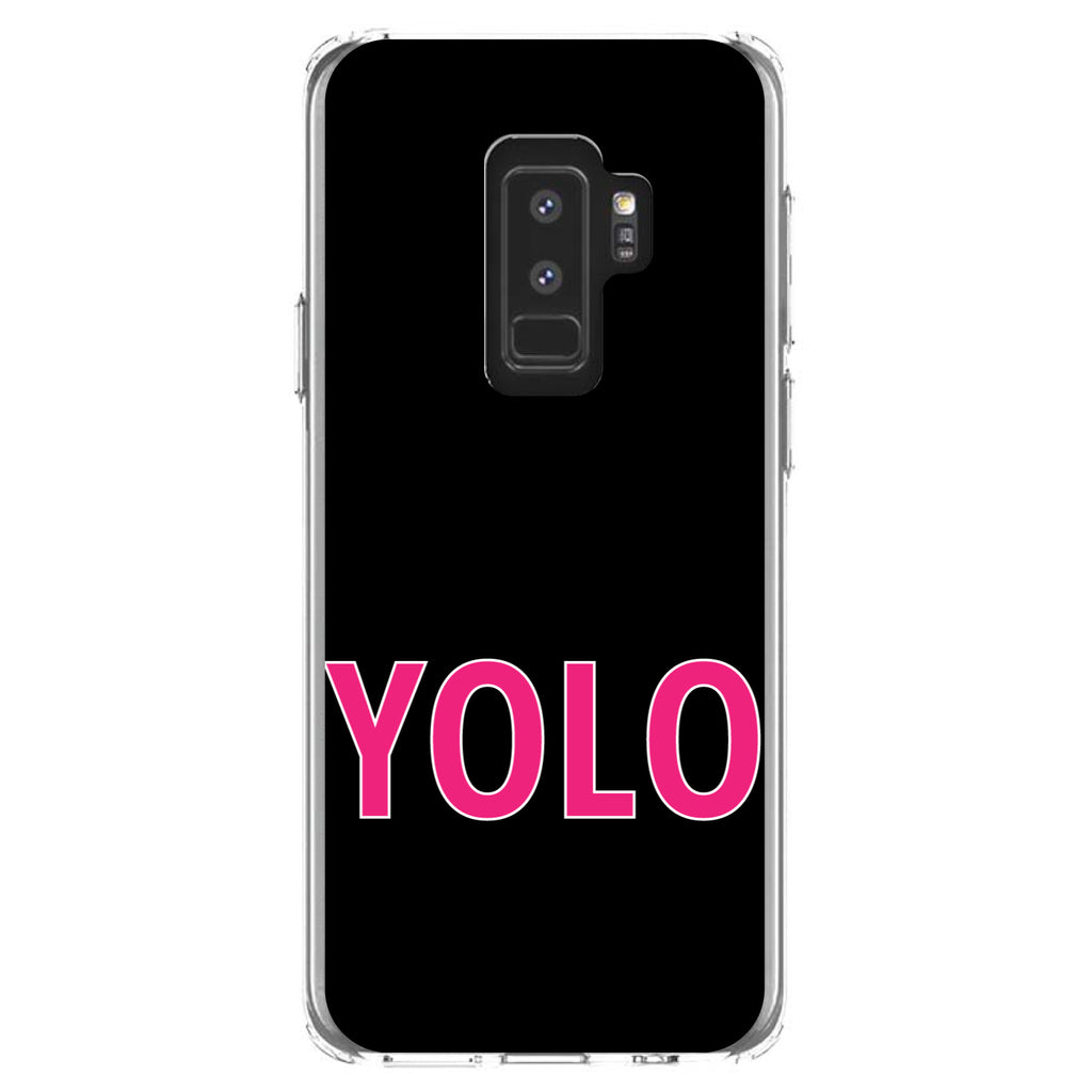 Black Pink YOLO Clear Shockproof iPhone Case, view 20