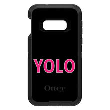 DistinctInk™ OtterBox Defender Series Case for Apple iPhone / Samsung Galaxy / Google Pixel - Black Pink YOLO