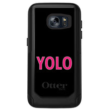 DistinctInk™ OtterBox Commuter Series Case for Apple iPhone or Samsung Galaxy - Black Pink YOLO