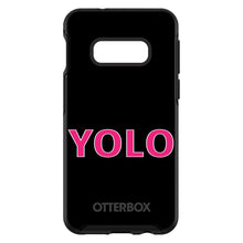DistinctInk™ OtterBox Symmetry Series Case for Apple iPhone / Samsung Galaxy / Google Pixel - Black Pink YOLO