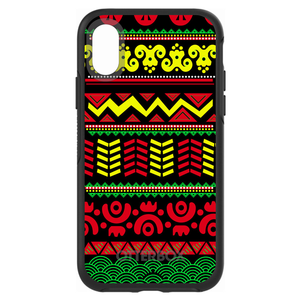 Black Yellow Red Aztec Tribal OtterBox Symmetry Case for iPhone & Galaxy, view 4