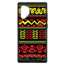 DistinctInk™ OtterBox Symmetry Series Case for Apple iPhone / Samsung Galaxy / Google Pixel - Black Yellow Red Aztec Tribal