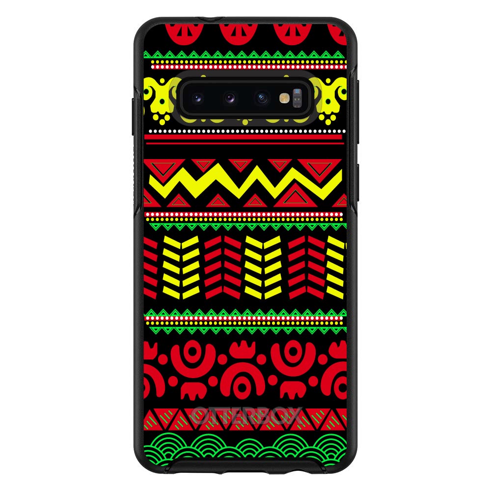 Black Yellow Red Aztec Tribal OtterBox Symmetry Case for iPhone & Galaxy, view 6