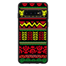 DistinctInk™ OtterBox Symmetry Series Case for Apple iPhone / Samsung Galaxy / Google Pixel - Black Yellow Red Aztec Tribal