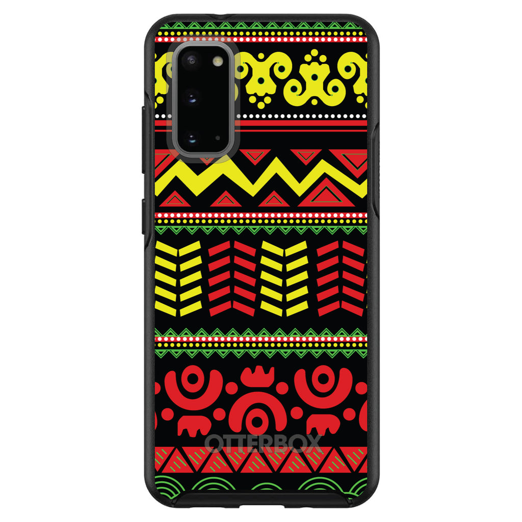 Black Yellow Red Aztec Tribal OtterBox Symmetry Case for iPhone & Galaxy, view 5