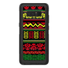 DistinctInk™ OtterBox Commuter Series Case for Apple iPhone or Samsung Galaxy - Black Yellow Red Aztec Tribal