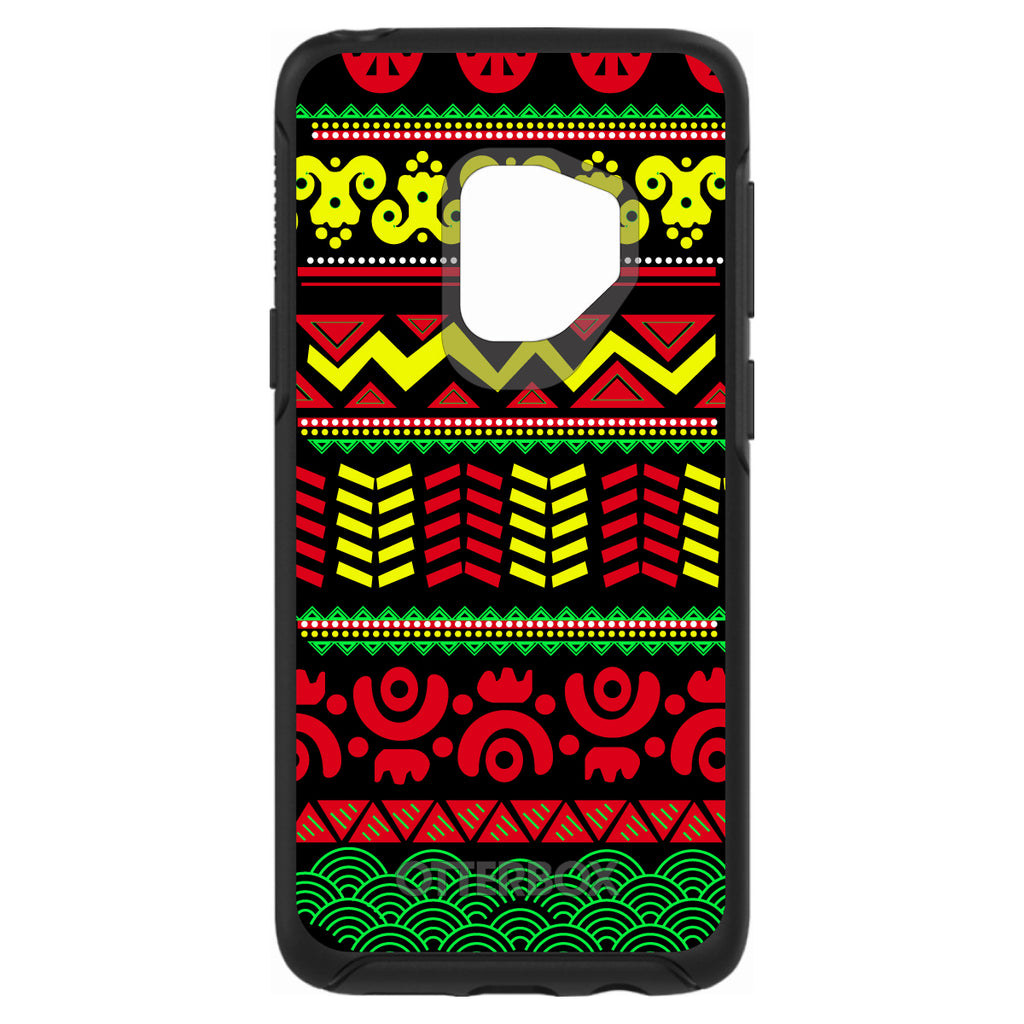 Black Yellow Red Aztec Tribal OtterBox Symmetry Case for iPhone & Galaxy, view 8