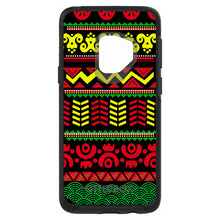DistinctInk™ OtterBox Symmetry Series Case for Apple iPhone / Samsung Galaxy / Google Pixel - Black Yellow Red Aztec Tribal