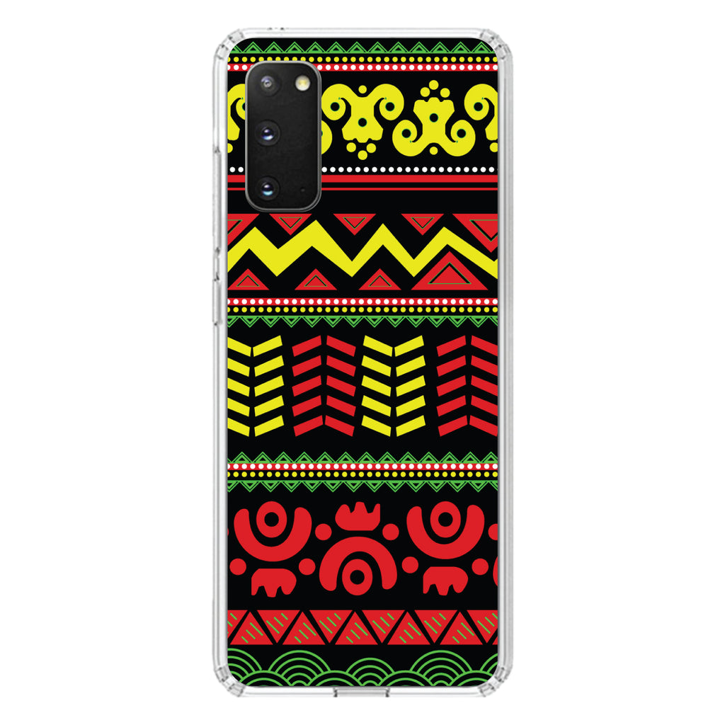 Black Yellow Red Aztec Tribal Clear Shockproof iPhone Case, view 13