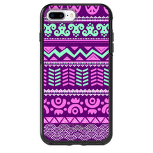 DistinctInk™ OtterBox Symmetry Series Case for Apple iPhone / Samsung Galaxy / Google Pixel - Pink Green Aztec Tribal