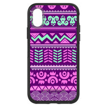 DistinctInk™ OtterBox Symmetry Series Case for Apple iPhone / Samsung Galaxy / Google Pixel - Pink Green Aztec Tribal