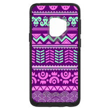 DistinctInk™ OtterBox Symmetry Series Case for Apple iPhone / Samsung Galaxy / Google Pixel - Pink Green Aztec Tribal