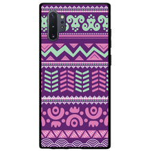 DistinctInk® Hard Plastic Snap-On Case for Apple iPhone or Samsung Galaxy - Pink Green Aztec Tribal