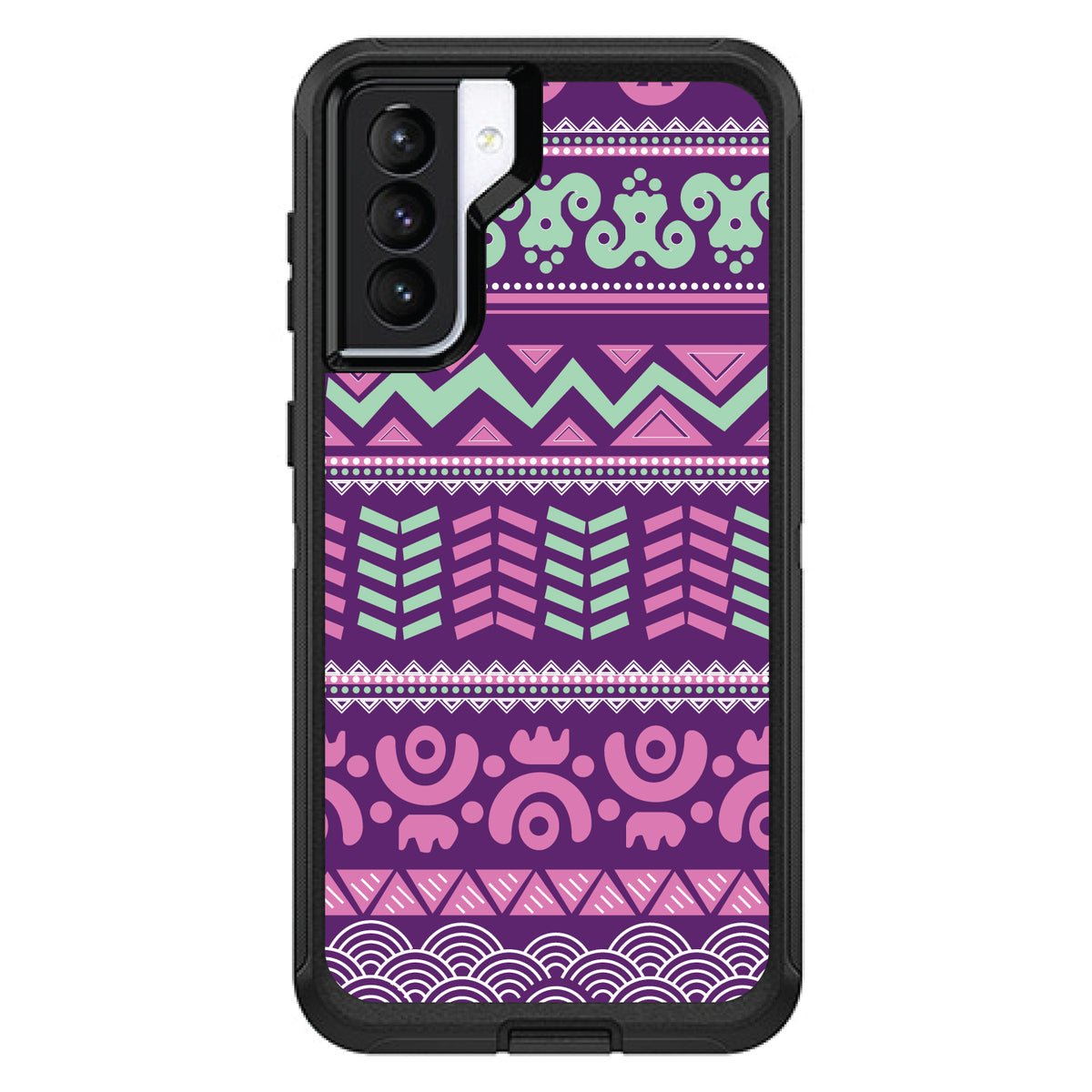 Pink Green Aztec Tribal OtterBox Defender Case for iPhone & Galaxy, view 6