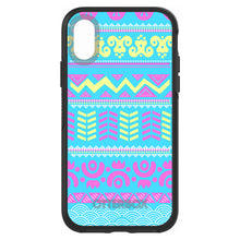 DistinctInk™ OtterBox Symmetry Series Case for Apple iPhone / Samsung Galaxy / Google Pixel - Yellow Pink Blue Aztec Tribal